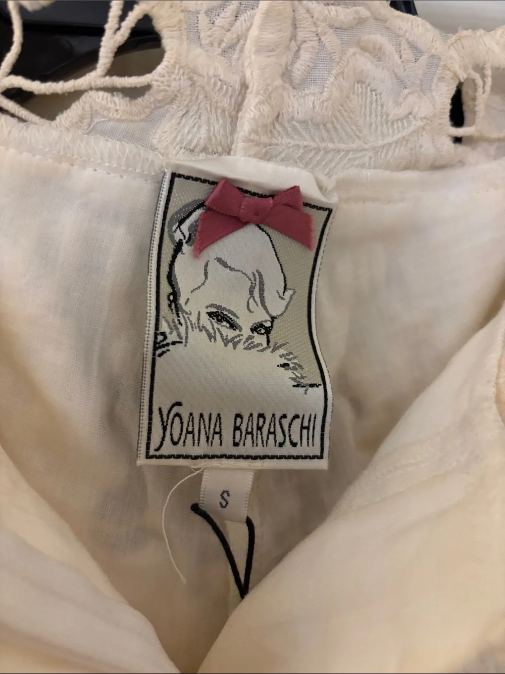 Yoana Baraschi Cream Lace Short Suit